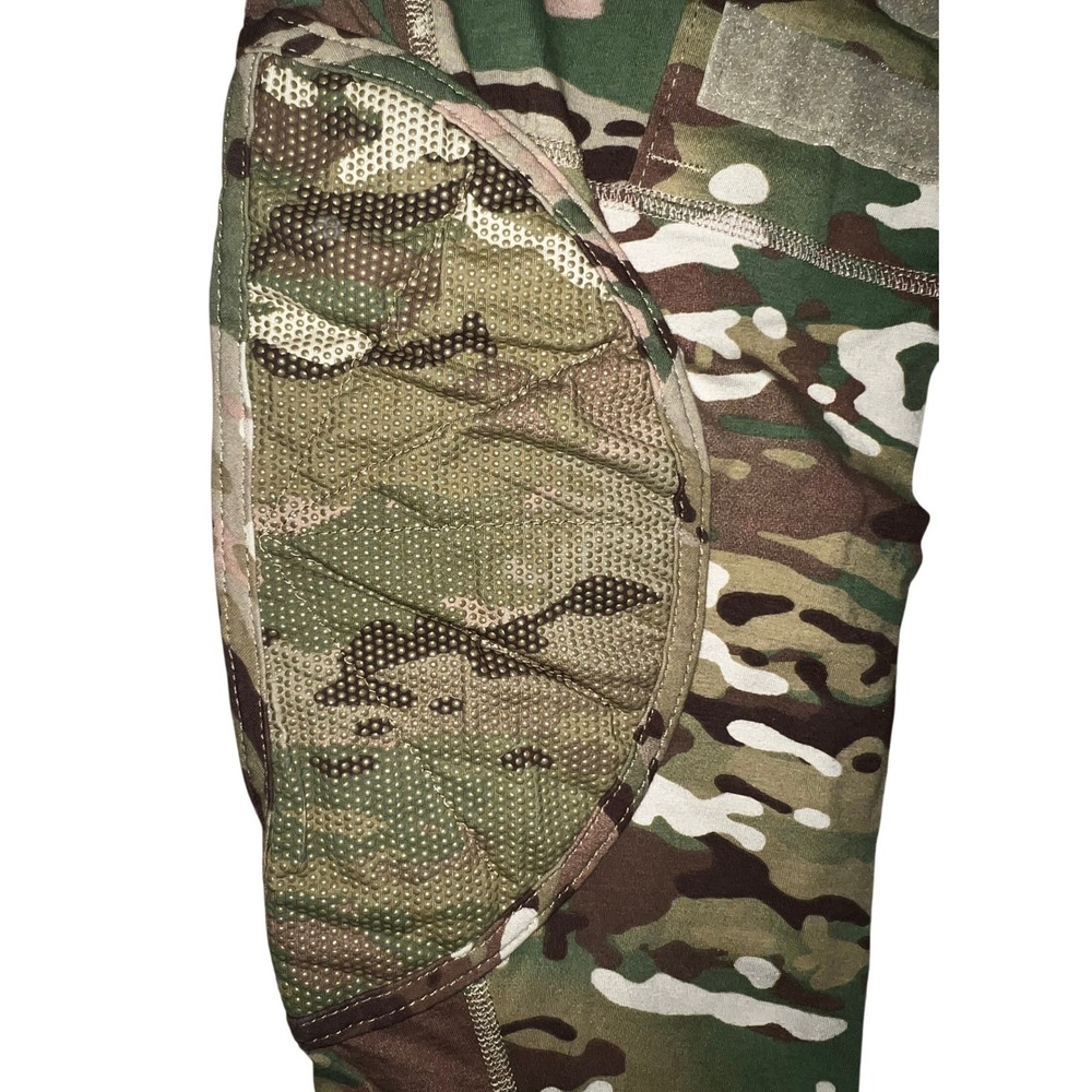 Mens Large Army Combat Shirt Long Sleeve Multicam Mesh Shirt Flame Resistant - Picture 5 of 10